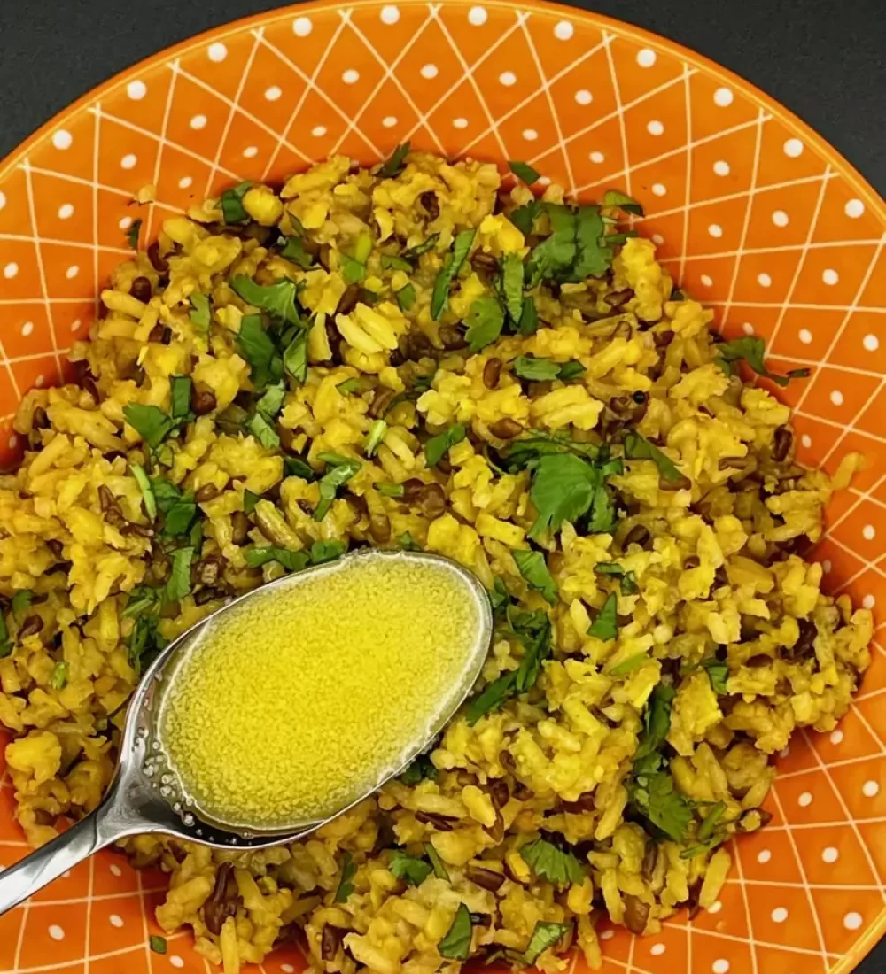 Ghee Moong Lentil Khichdi